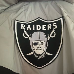 LA RAIDERS HOODED LONG SLEEVE SPORTS COAT